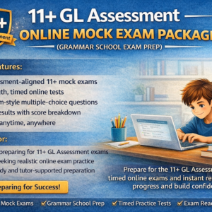 11+ GL Assessment online mock exam with timed practice and instant results