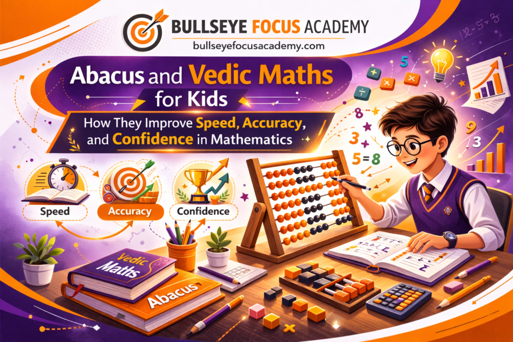 Child learning Abacus and Vedic Maths through one to one online maths tuition