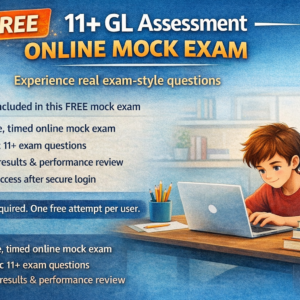 Free 11+ GL Assessment online mock exam with real exam-style questions