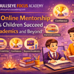 Student attending online mentorship session with tutor on laptop