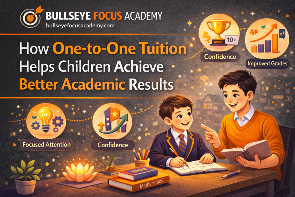 Child attending online one-to-one tuition session on laptop with tutor