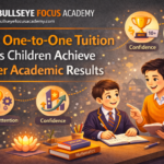 Child attending online one-to-one tuition session on laptop with tutor