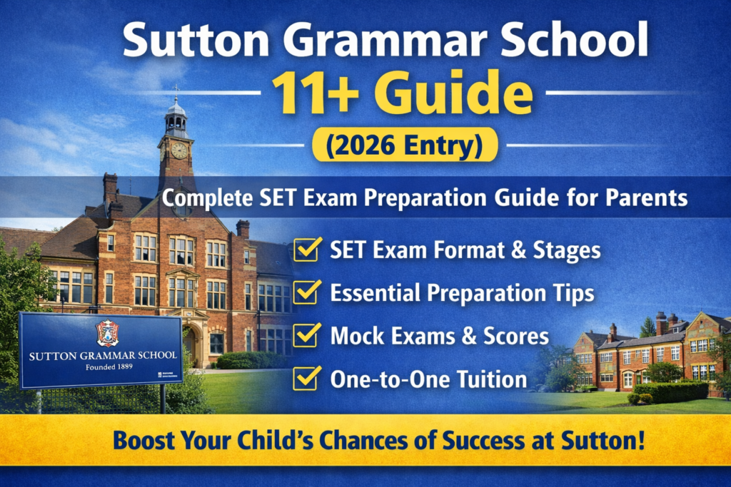 Sutton Grammar School 11+ SET Exam Preparation Guide