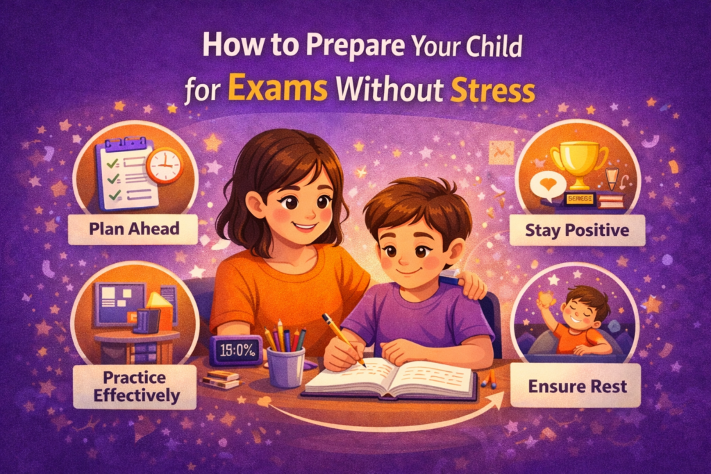 prepare your child for exams without stress