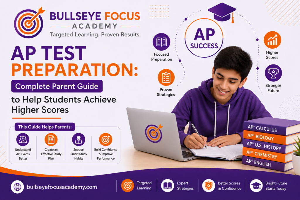 AP Test Preparation student studying for exam success