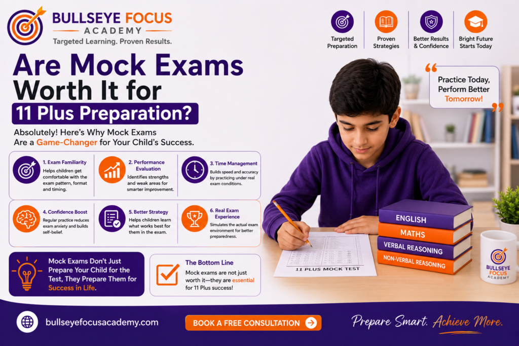 11 Plus Mock Exams helping students prepare for grammar school entrance exams