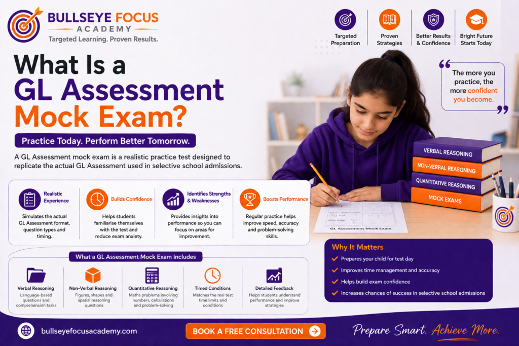 GL Assessment Mock Exam for 11 Plus grammar school preparation